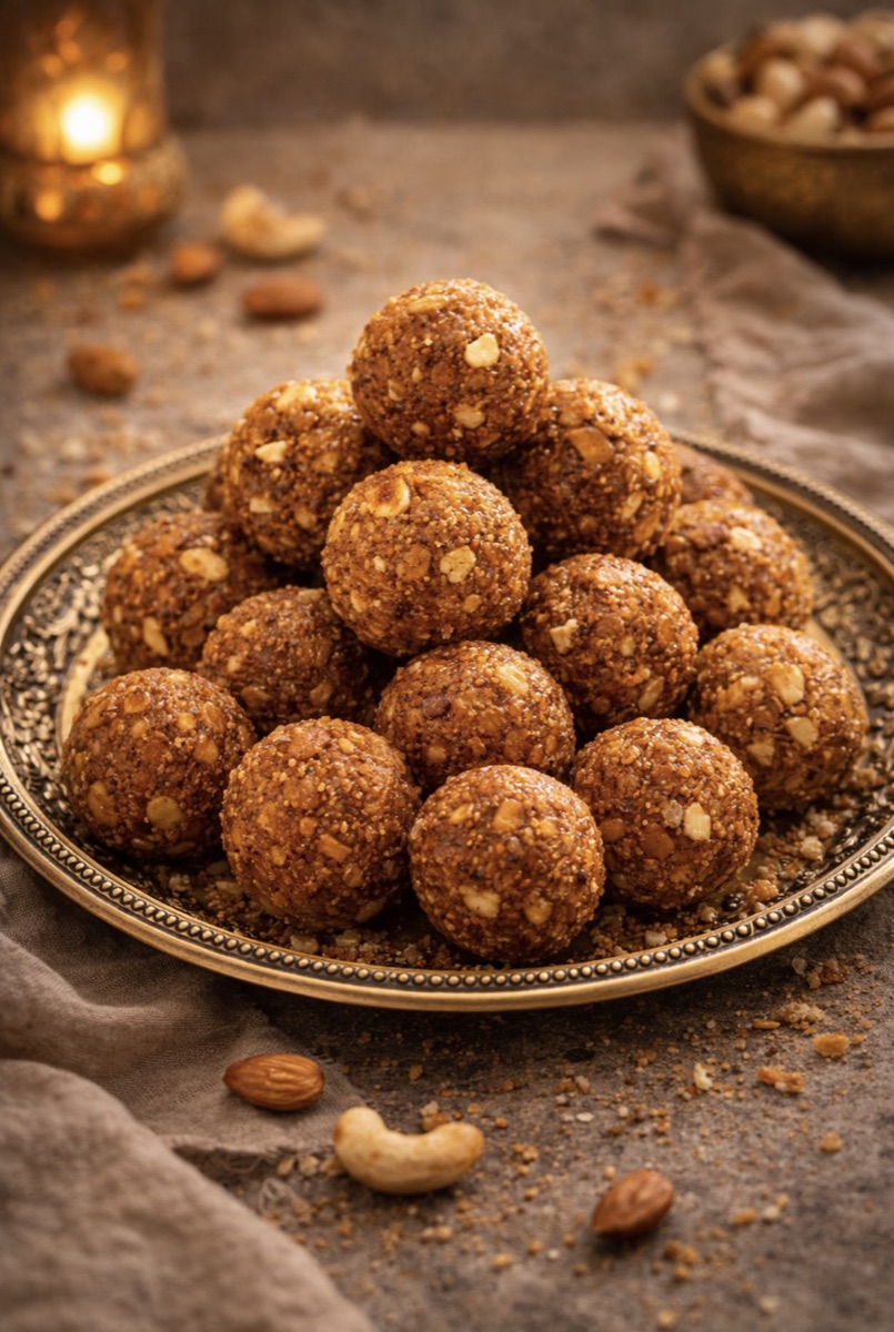 Traditional Mad Cravery laddoos, warmly made